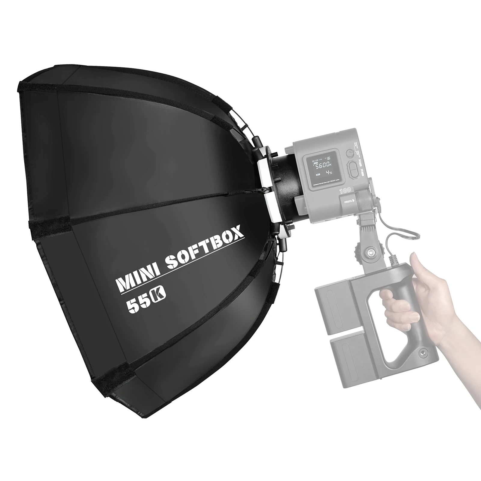 55K 55cm/22인치 팔각형 사진 촬영용 소프트박스 보웬스 마운트 탈착식 디퓨저 휴대용 가방 YONGNUO YNLUX100/ YNLUX10 Pro용