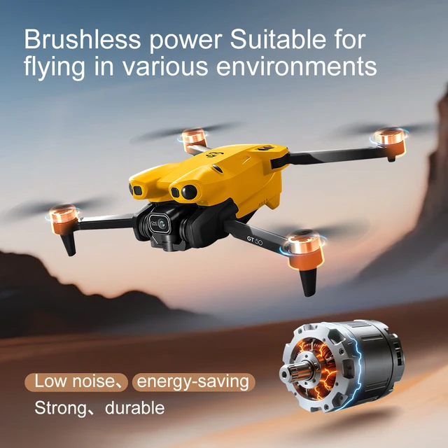 New GT50 Bumblebee Drone Professional 4.5"Screen Brushles Optical Stream Position Quadcopter with Camera FPV WIFI RC 4axis Toy