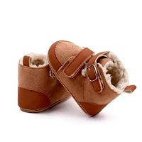 Newborn Girls Snow Boots Winter Cute Ankle Boots Warm Baby Walking Shoes for Toddler Infant 0-18M 3