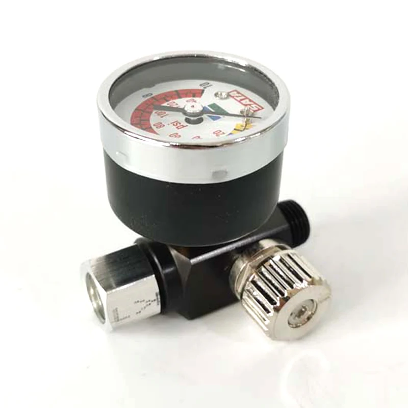 SATA 1/4in Air Regulator Aluminium Alloy Pressure Gauge for Spray Gun Pneumatic Tool Measuring Tools For car paint