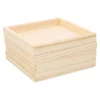 4 Pcs 3d Puzzle Storage Tray Toy Wooden Organizer Sorting Trays for Mat Toddler Blocks Toys Home Child Puzzles 1