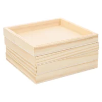 4 Pcs 3d Puzzle Storage Tray Toy Wooden Organizer Sorting Trays for Mat Toddler Blocks Toys Home Child Puzzles 1
