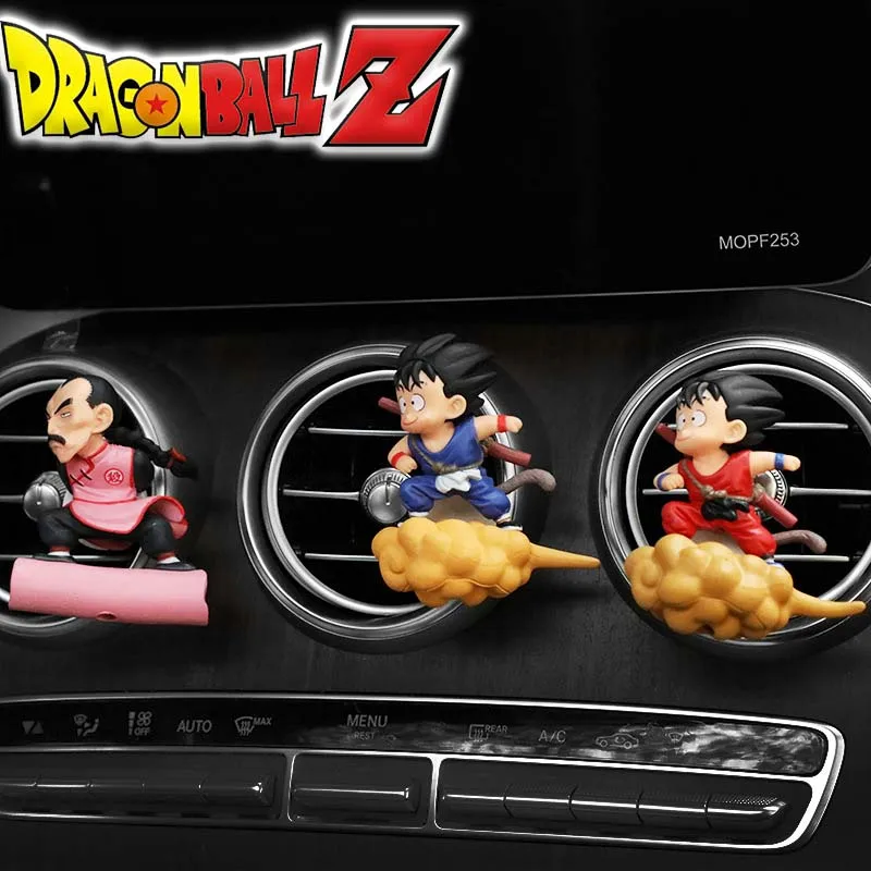 Dragon Ball Son Goku Cartoon Styling Car Freshener Perfume Diffuser Rotating Propeller Fragrance Fresheners Clip Birthday Gifts