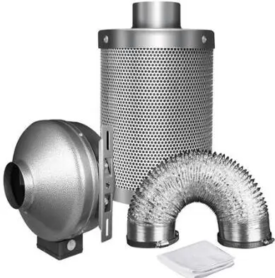 

fan filter kits activated carbon air filter duct fan and hose clamps combo kits
