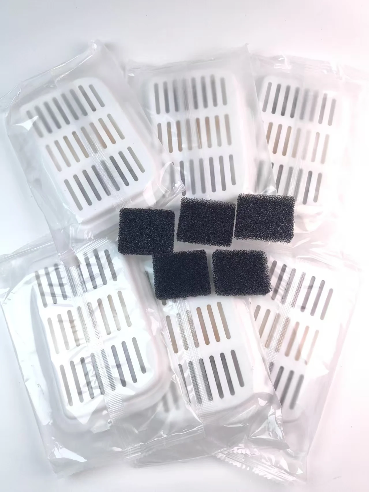 6 Filter und 6 Schwämme Set Katzenbrunnen-Zubehör Ersatz für 3L PETKIT Automatischer EVERSWEET MAX Kabelloser Wasserspender – Detail 11