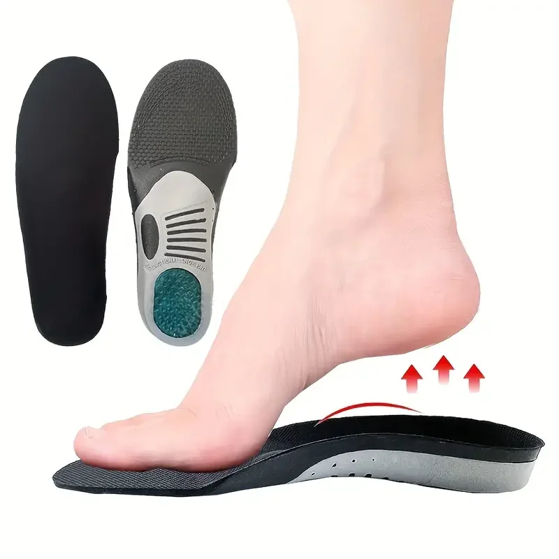 1 Pair Of Orthopedic Insoles, Comfortable Absorb Sweat Shoes Pad Lightweight Inflatable Design For Sports Hiking, Climbing, Work