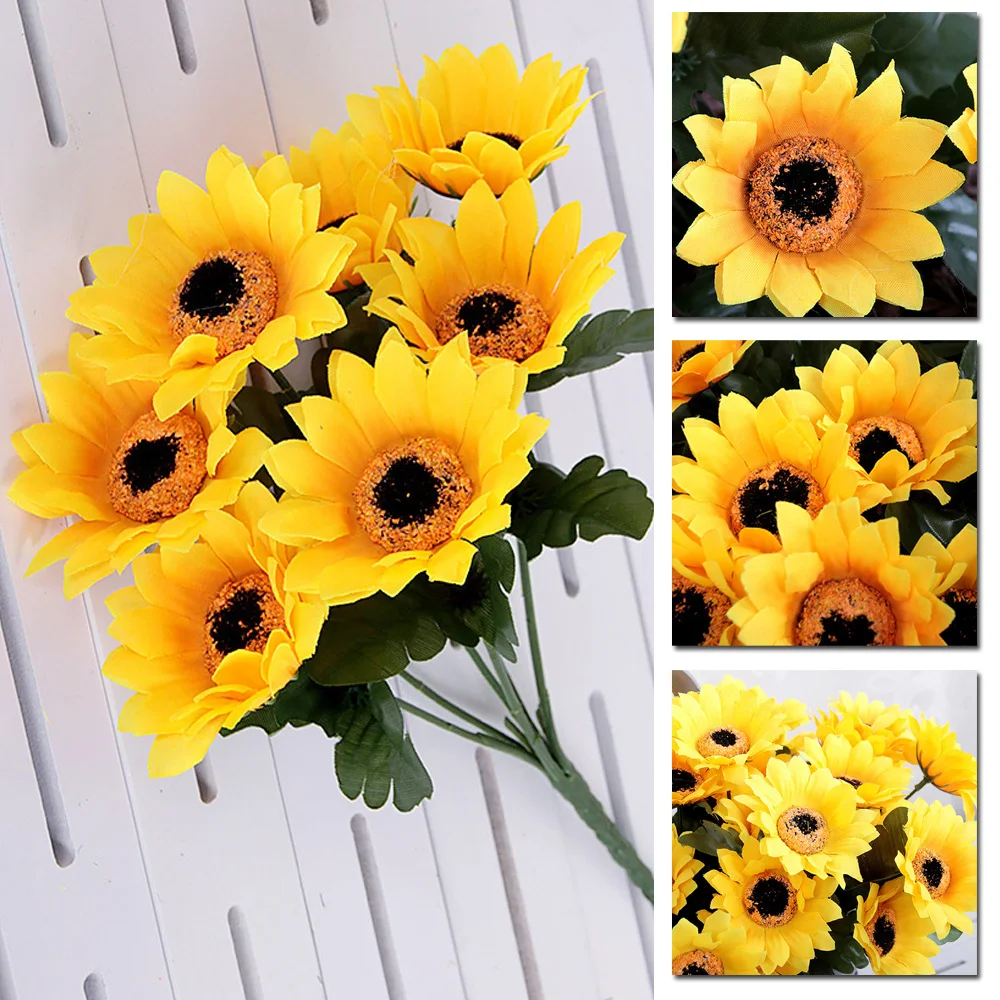 

1 шт., искусственный цветок, 7 головок, 30 см х 6,8 см