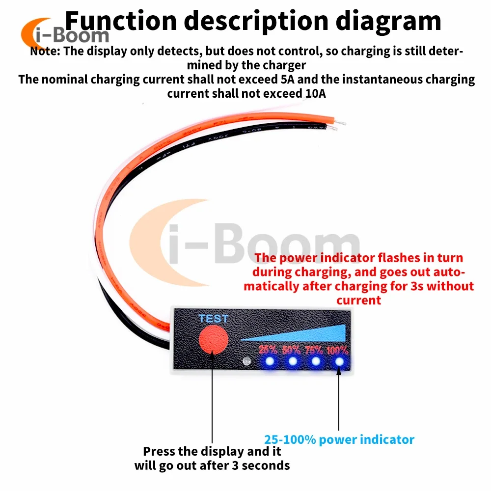 Bms 1S 2S 3S 4 4s 5 5s 6S 7S Elektriciteit Indicator Board 18650 Lithium batterij Display Met Opladen Marquee Lamp Outdoor