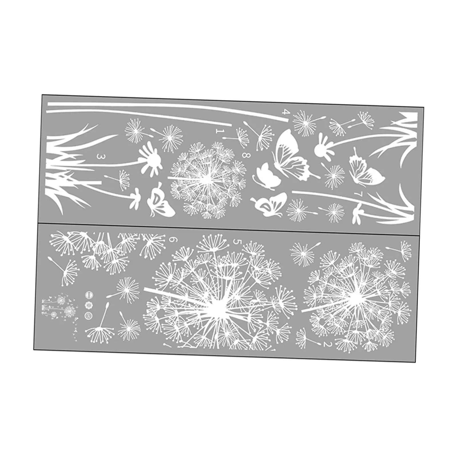 DIY White Dandelion Wall Sticker Decals Waterproof Decorative Peel and Paste Butterflies Flying for Sofa Backdrop Accessory DIY White Dandelion Wall Sticker Decals Waterproof Decorative Peel and Paste Butterflies Flying for Sofa Backdrop Accessory
