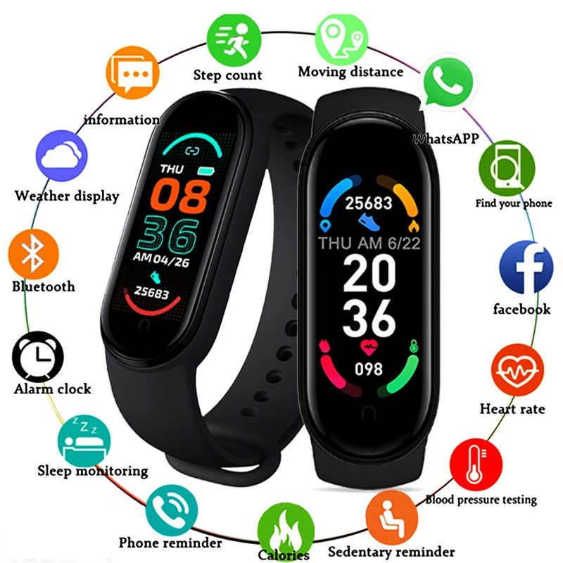 Смарт-Браслет спортивный с сенсорным экраном и поддержкой Bluetooth |