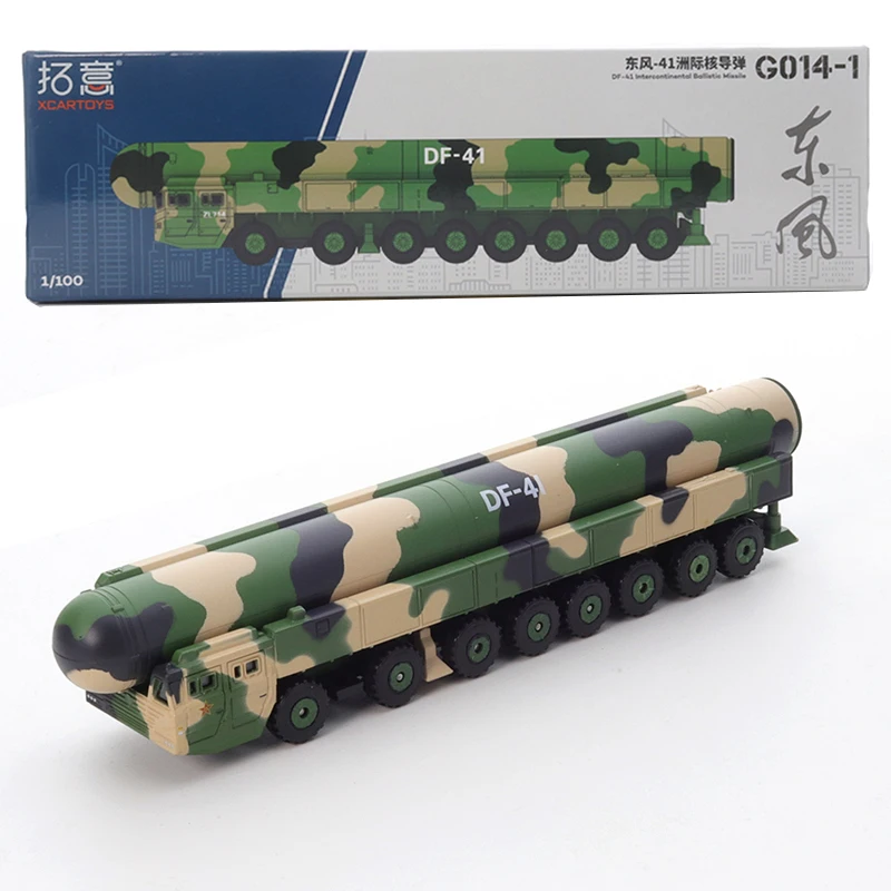 

Xcartoys 1/100 Alloy Car Model Toy Dongfeng 41 Cruise Missile Car Friends Gifts Collect Ornaments Kids Xmas Gift Toys for Boys