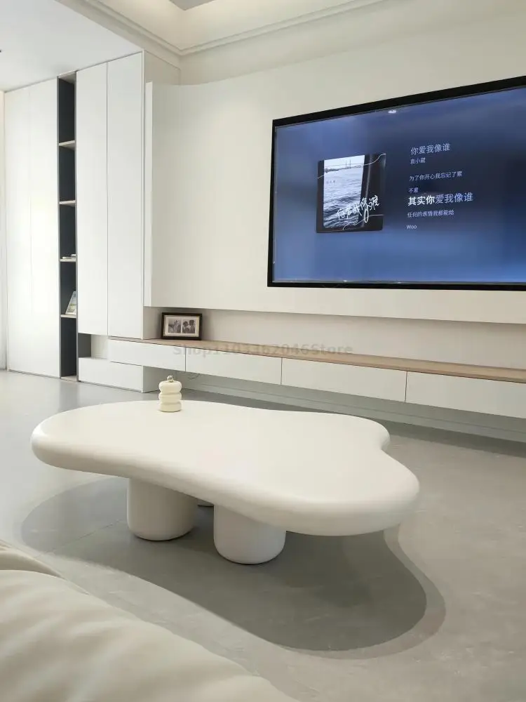 Cloud Coffee Table Cream Style Small Apartment Sofa Coffee Table Living Room Household Alien Irregular Small Modern