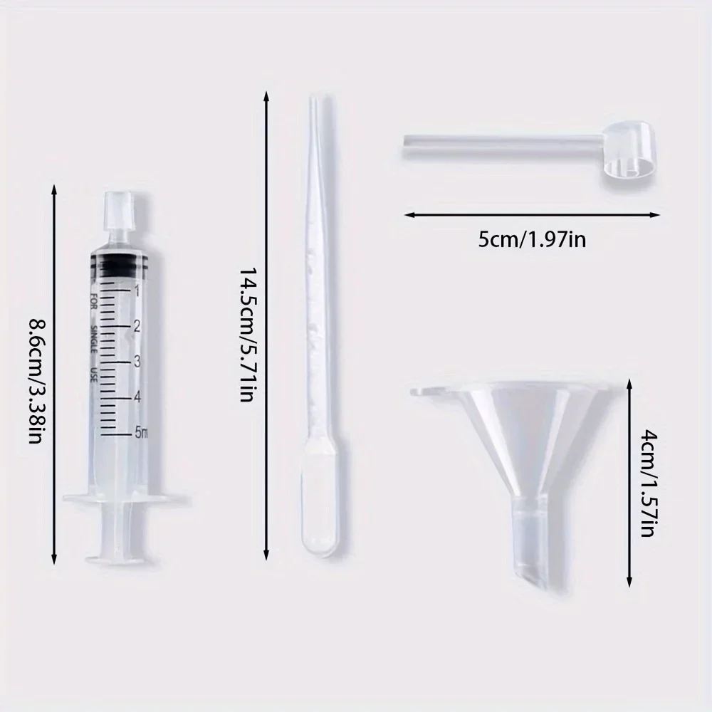 dropper and syringe-ideal for travel and DIY cosmetics, 20/40pcs perfume supplement set:pipette,  plastic funnel