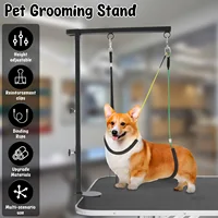 Dog Grooming Table Arm Iron Pet Grooming Stand with Clamp Height Adjustable Fixed Dog Beauty Stand for Pet Nail Clipping Haircut 2