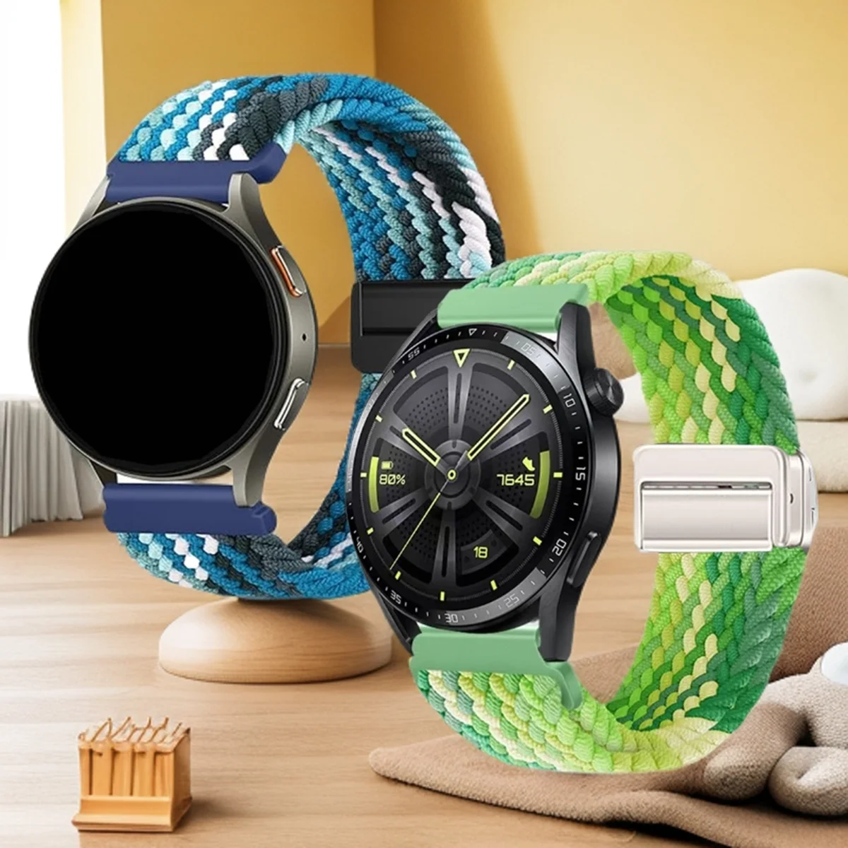 Quick Release Braided Loop Magnetic Watch Strap - Available in Multiple Sizes