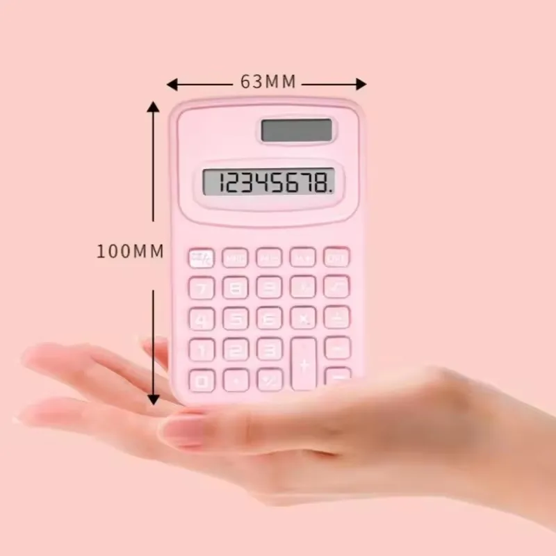 Compact Solar Scientific Calculator with Large Display - Portable & Cute Design