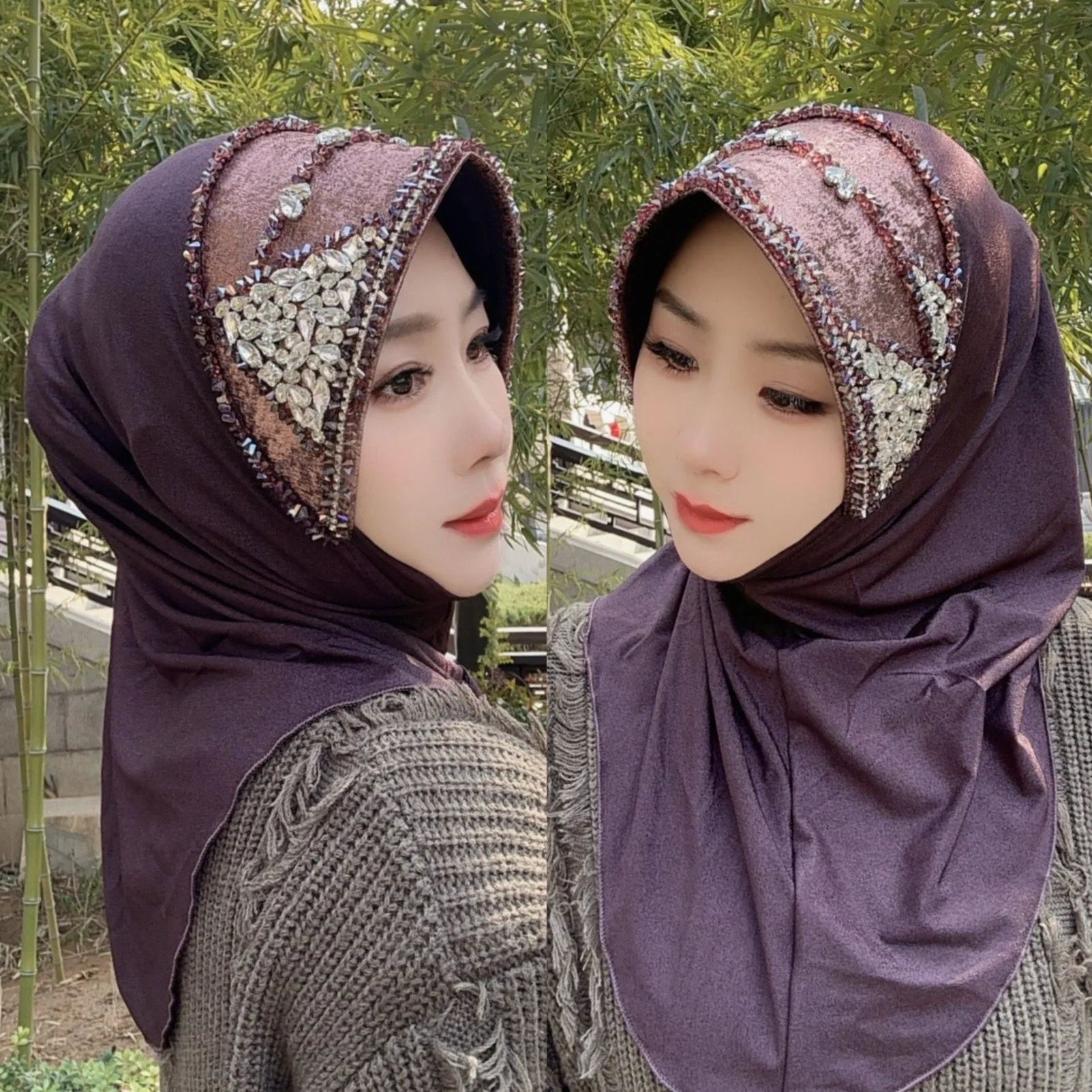 Mujeres Islámicas Musulmanas Hiyab Turbante Sombrero Headwra | Cuotas Sin Interés
