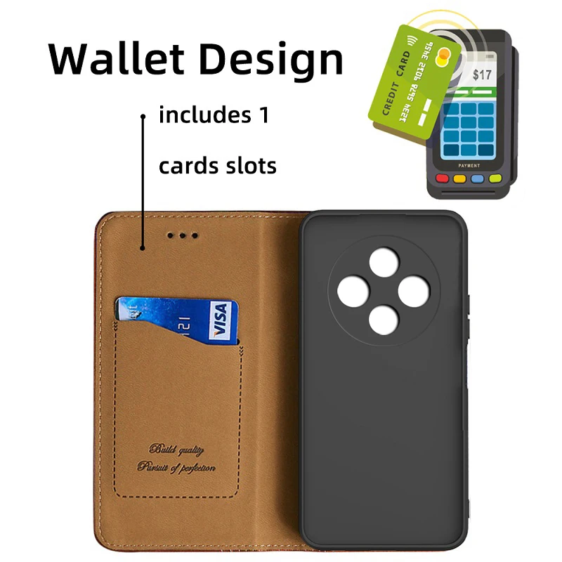 Xiaomi Redmi 14C Elegant Phone Cover - Premium Book-Style Protective Case