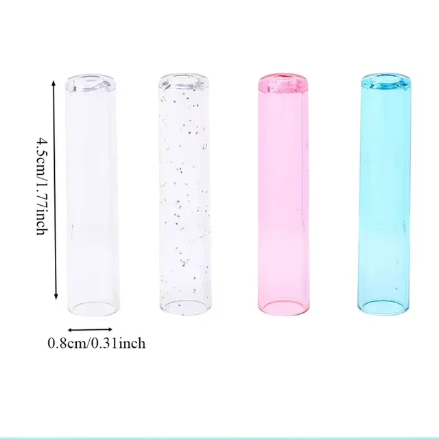 New 10Pcs/Set Transparent Plastic Pencil Cap Simple Colorful Pencil Extender Cute Pencil Protection Cap School Office Supplies 2