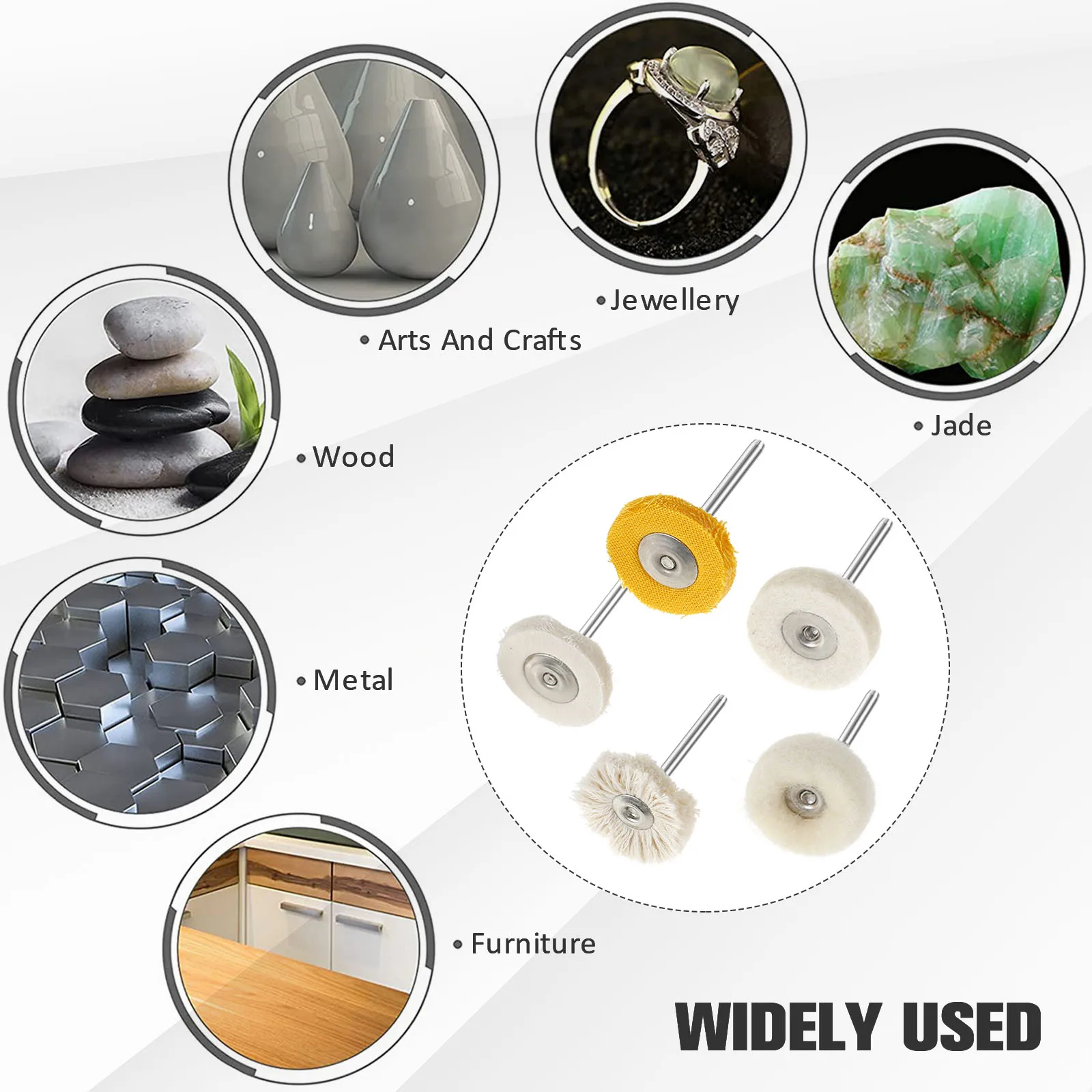 1 Inch (25mm) Mix Grit Abrasive Buffing Polishing Wheels Bur - View #4