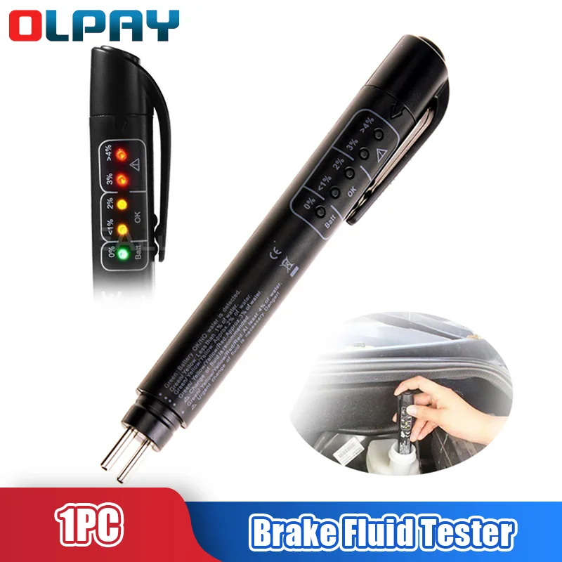 Automotive Brake Fuid Brake Oil Testing Pen Vehicle Brake Fluid Tester Oil Quality Test With Liquid LED Display Testing Tools