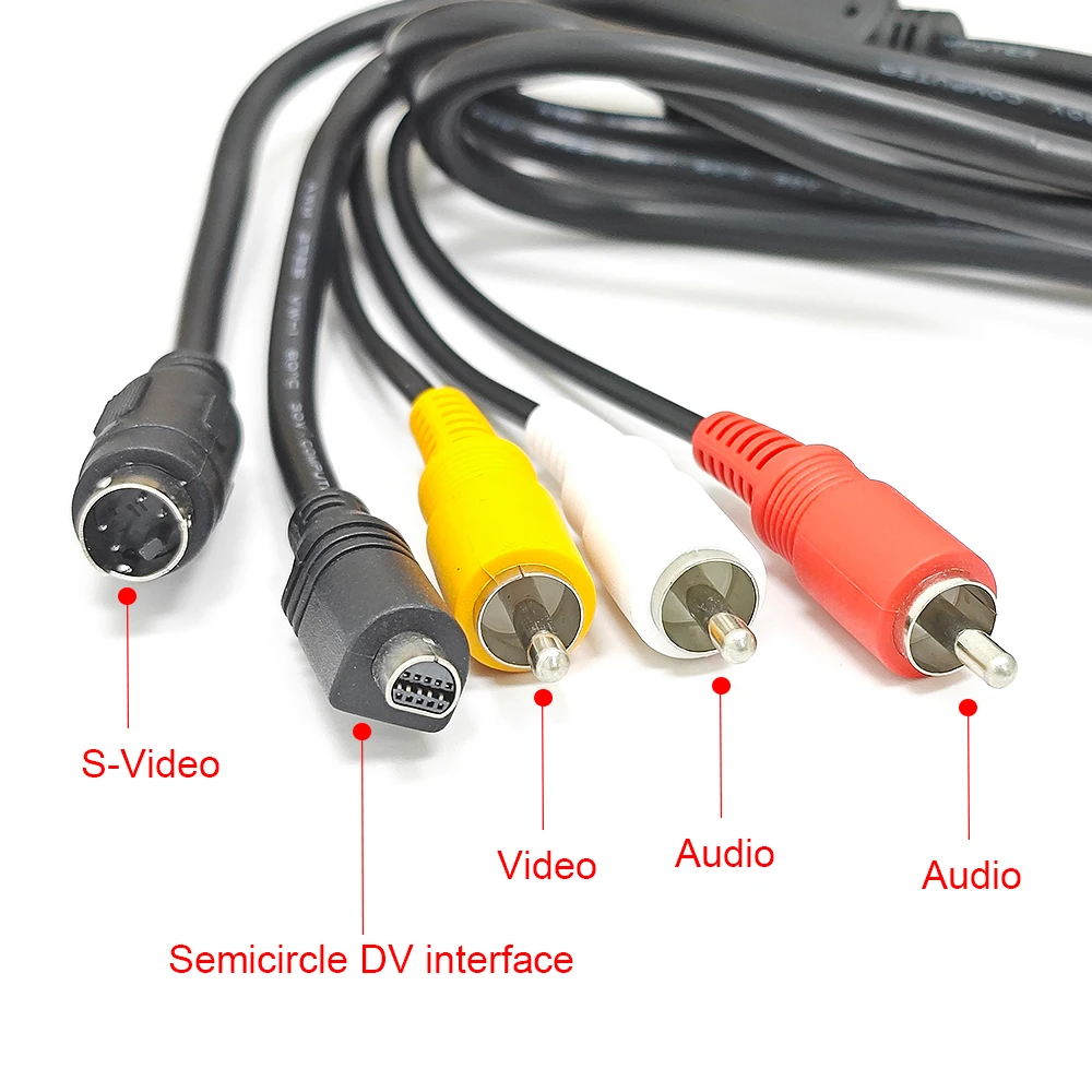 DCR 핸디캠 캠코더 디지털 카메라용 vmc-30fs, VMC-15FS A/V 케이블, 10 핀 DVI DV 커넥터, 3 RCA S-비디오 AV 라인