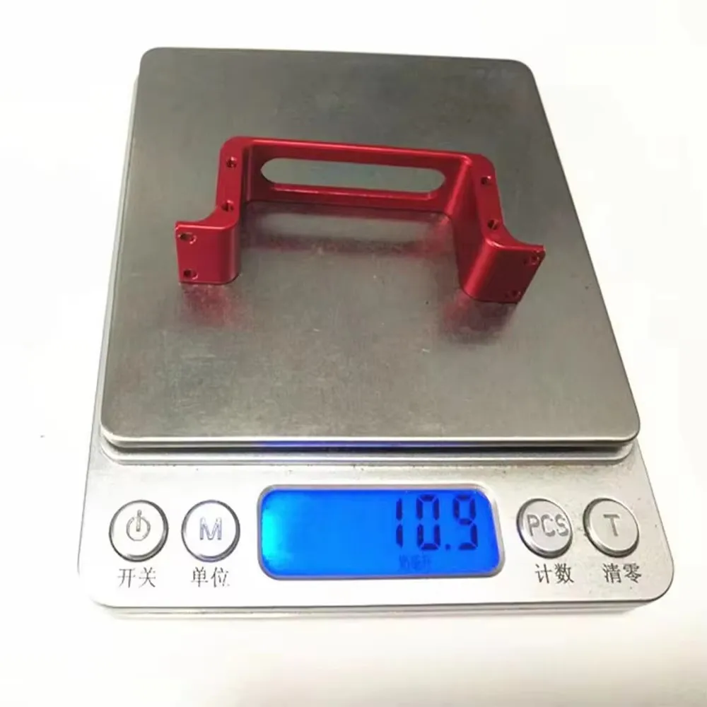 Support servo aluminium pour drone FPV RC, conception CNC de précision.