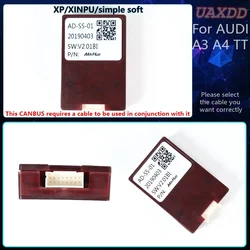 Universal 2 Din Car Android Adapter Dashboard Decoder with CAN Bus Integration and Cable Harness (FOR AUDI A3 A4 TT)