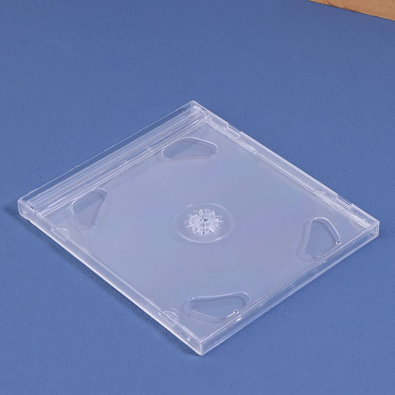 Transparent Plastic Double Disc DVD Case Portable CD Storage Package Case Durable DVD Box Thicken CD Disc Box Storage