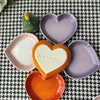 French Simplicity Love small dish tableware Dessert Tray Ceramic Raised Cats Food Bowl 4