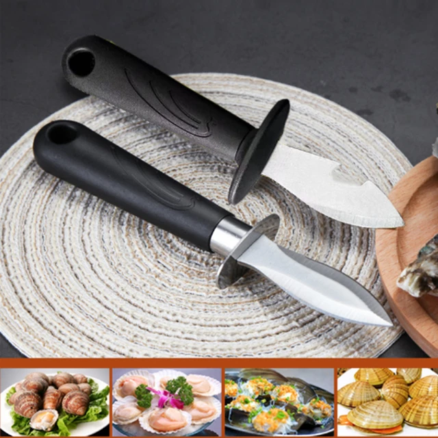 Coltello per ostriche strumento apri frutti di mare con guscio a bilanciere  affilato - AliExpress