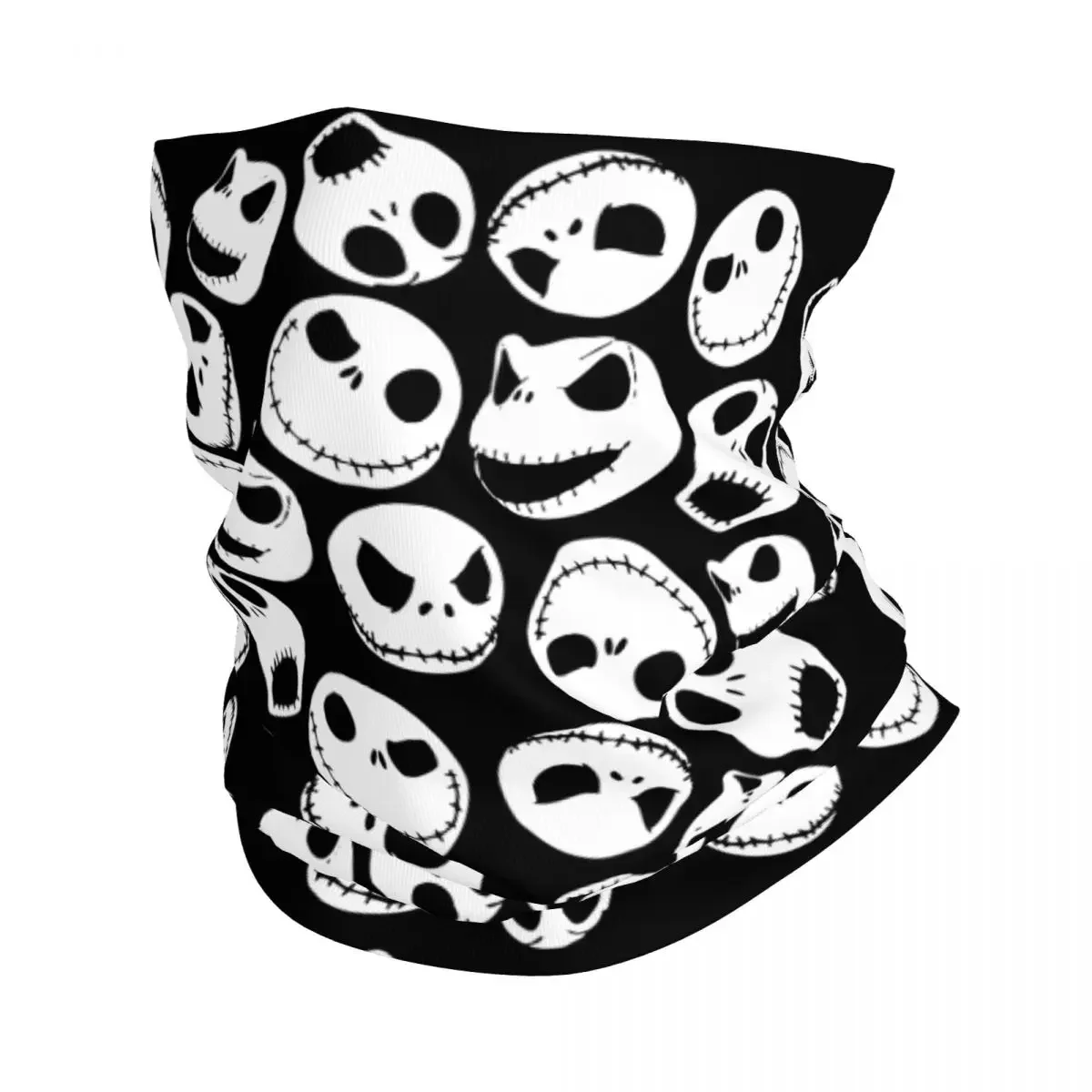 

Bandana Neck Gaiter Printed Pumpkin King Skull Christmas Balaclavas Face Mask Scarf Headwear Fishing for Men Women Adult Winter