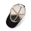 New Washed Cotton Customizable Logo Baseball Cap Summer Autumn Splicing Mesh Breathable Sun Protection Casual Sports Men's Hat 4