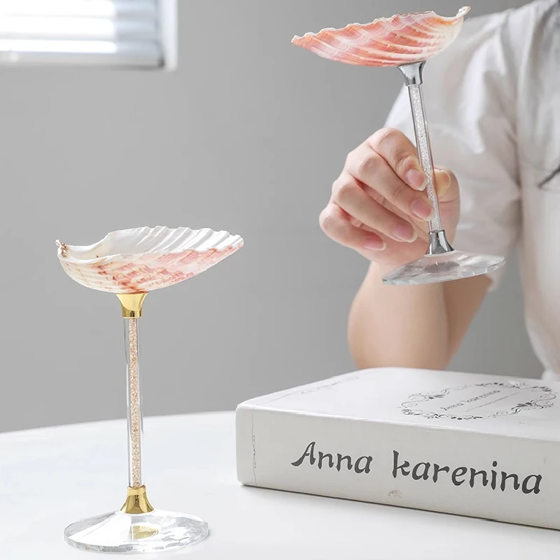 Bicchieri da vino fatti a mano con conchiglie: calici da Martini per matrimoni in spiaggia - Italia