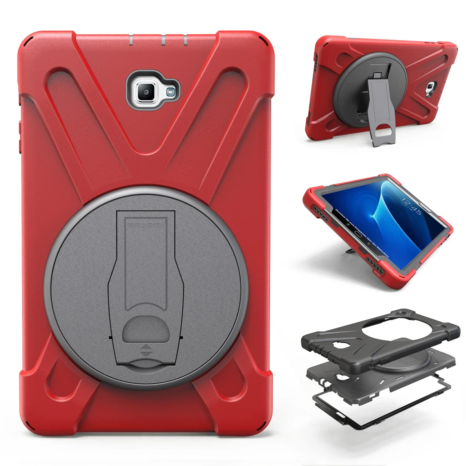 Rugged Kickstand Tablet Case with Hand & Shoulder Straps