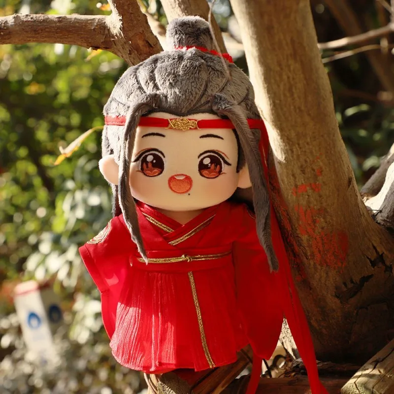 Mo Dao Zu Shi 애니메이션 피규어 Wei Wuxian Lan Wangji 인형 옷, 부드러운 봉제 인형, 코스프레 웨딩 옷, 드레스 업 액세서리