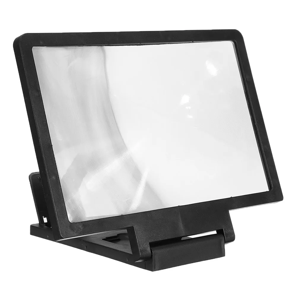 Phone Screen Amplifier 3D Mobile Phone Screen Magnifier HD Amplifying Stand Folding Smartphone Holder
