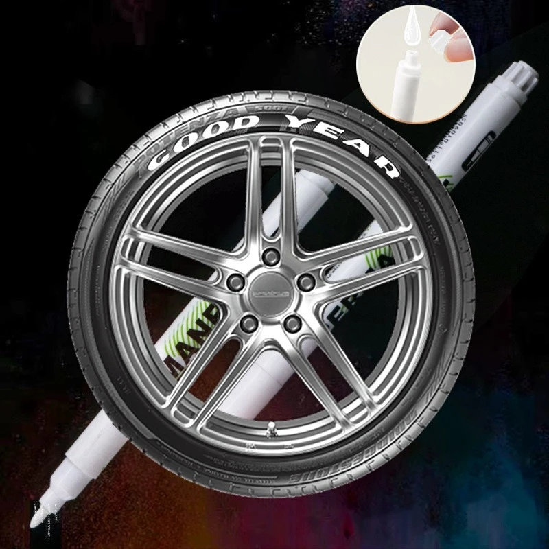 0.7 유성 방수 젤 펜, 그래피티 스케치 마커, 문구 쓰기 학용품, 화이트 아트 마커 펜, 2.0mm, 5 개, 1 개
