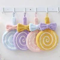 Hand Towel Cute Animal Hand Towel Washcloth For Children Animal Towels Strong Water Absorption Cute Hanging Kawaii Towels 2