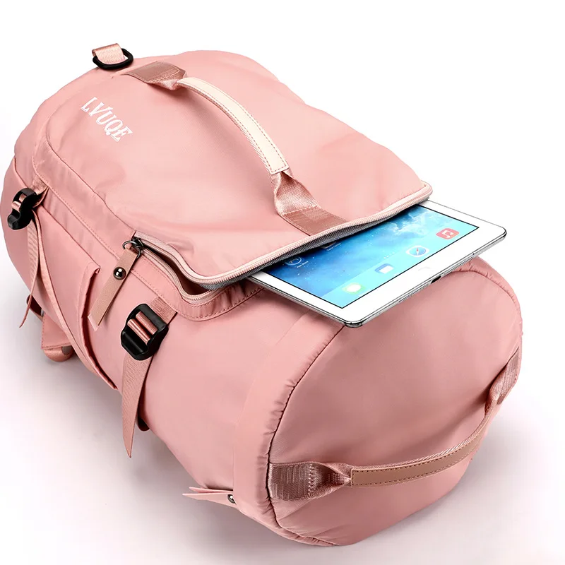 Large Capacity Storage Bag Travel Bag Tote Carry On Backpack Luggage Handbag Waterproof Duffel Women Oxford Shoulder Bags