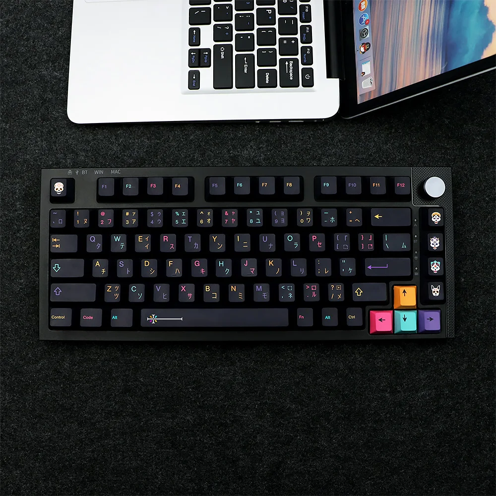 Mictlan Keycaps Set, Tampas de teclado mecânicas,
