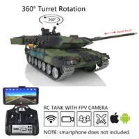 Heng Long 1/16 RC Tank 7.0 Customized Leopard2A6 Radio Control Tank 3889 Metal Tracks FPV Recoil Vehicle Toys TH17595 1