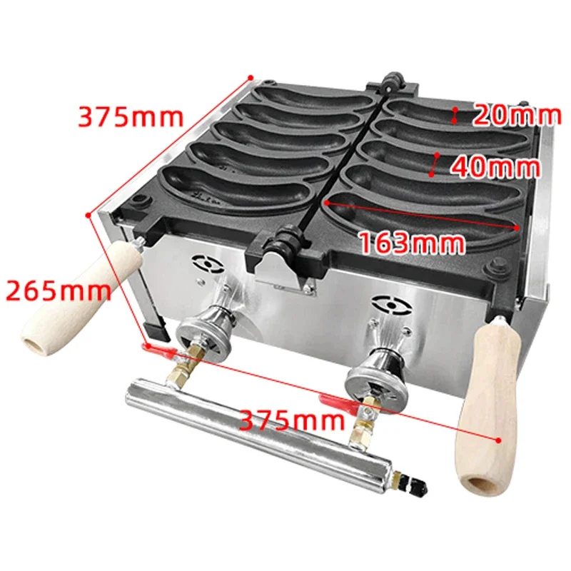 

Electric Banana Shape Waffle Makers 1600W Waffle Making Machines 5PCS Taiyaki Waffle Maker Nonstick Waffle Snacks