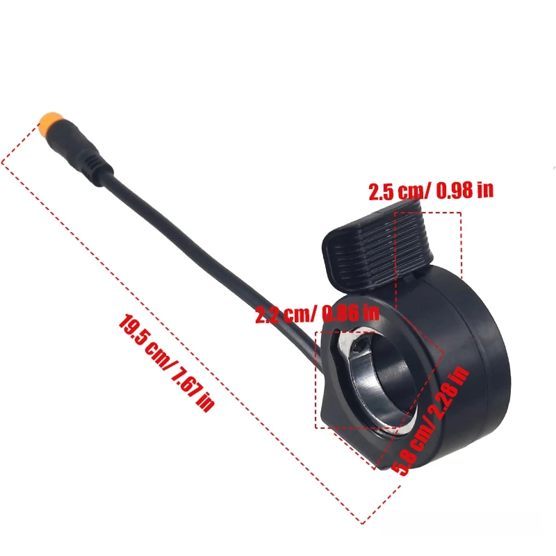 Enhanced Waterproof Thumb Throttle Speed Controller for Electric Scooters and E-Bikes