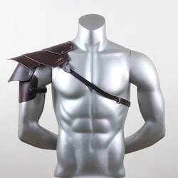 Gothic Medieval Warrior PU Leather Harness Cosplay Costume Accessory (StyleA)