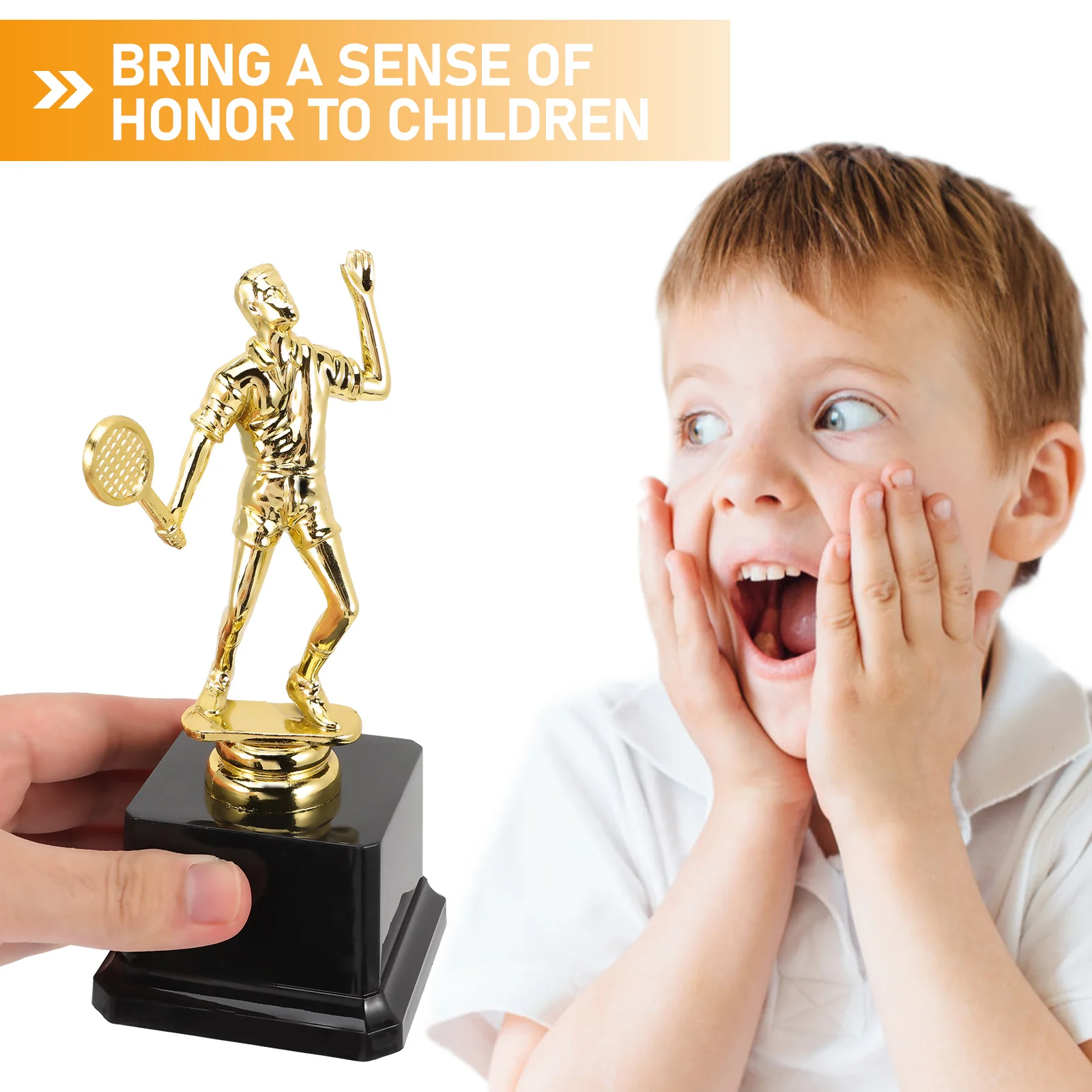 Plastic Smooth Badminton Trophy Kids Sports Cup Team Competition Champion Souvenirs Decorative Model Keepsake Award