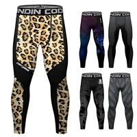 CODY LUNDIN Leopard Printed No Gi bjj Compression Leggings Male Grappling Pants For Running Gym Trousers Training Jogging Tights 1