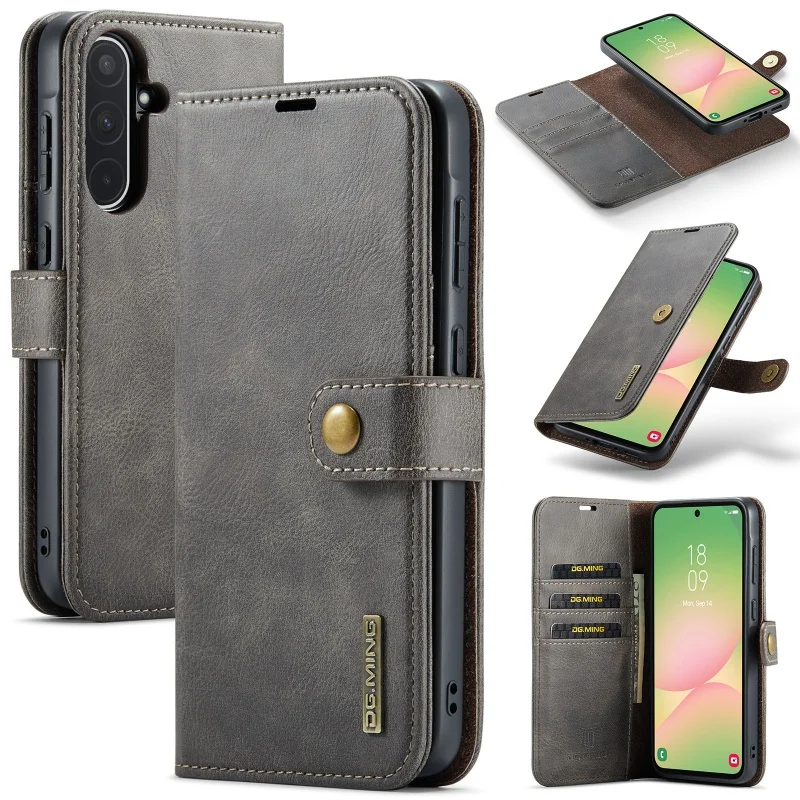 Magnetic Leather Wallet Phone Case with Card Holder