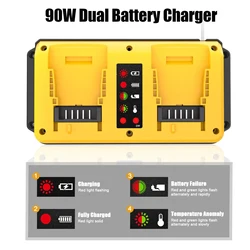 High - Performance 90W Fast Dual Battery Charger for Lithium Batteries - Charger Only