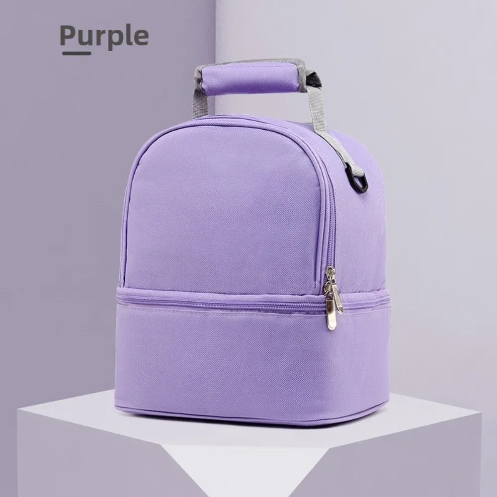 Nylon Insulation Mommy Backpack Milk Preservation Double Layer Baby Diaper Bag Multifunctional Large Capacity Mommy Shoulder Bag